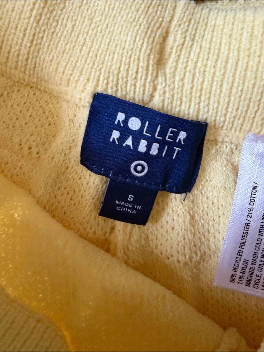 Roller Rabbit Pale Yellow Textured Knit Sweater & Shorts set - Picture 5 of 6